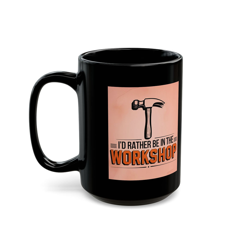 Thumbnail: I'd Rather Be in the Workshop, Woodworking Coffee Mug