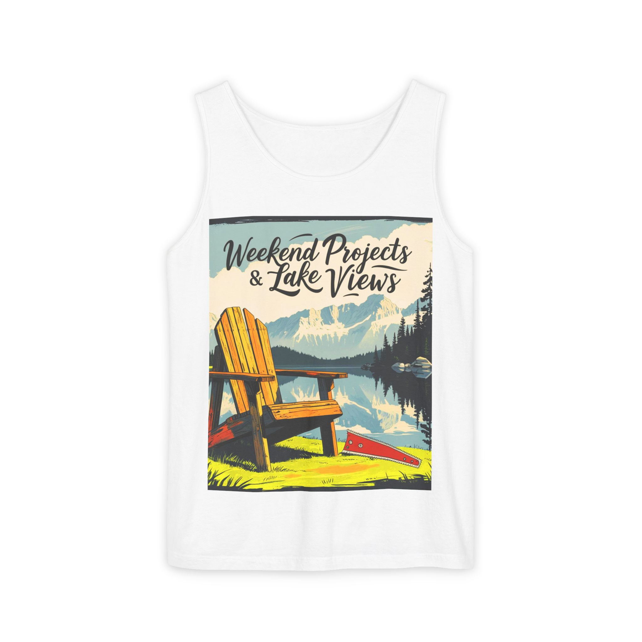 Weekend Projects & Lake Views Unisex Tank 