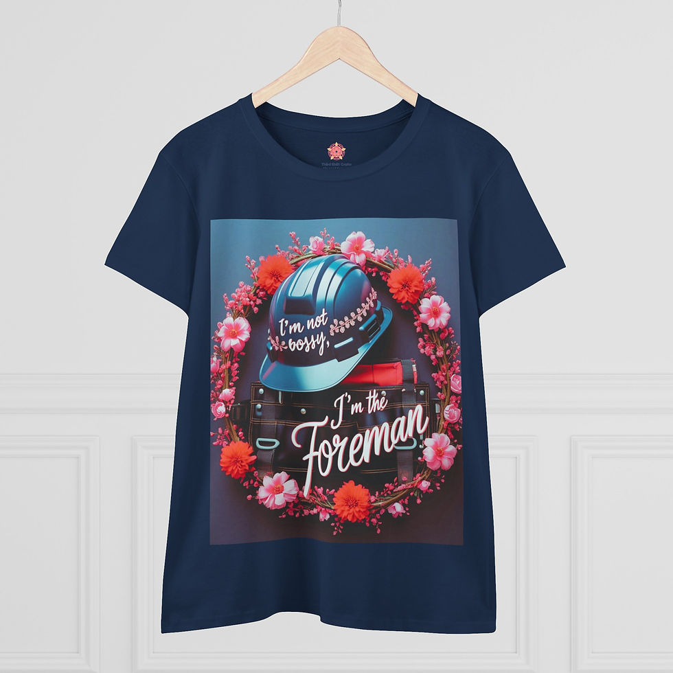 Thumbnail: I'm Not Bossy, I'm the Foreman, Women's Woodworking T-Shirt, Sass and Skill 