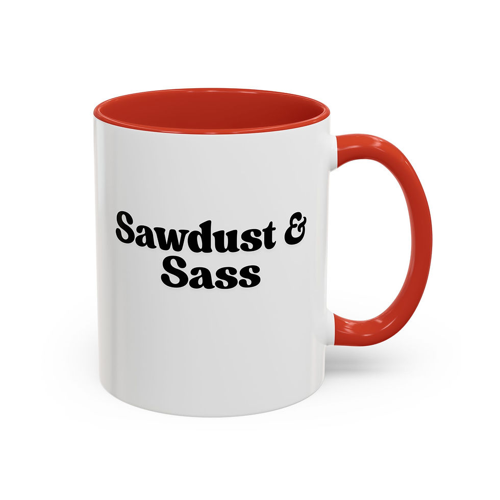 Thumbnail: Sawdust & Sass Coffee Mug, Funny Gift for Carpenters