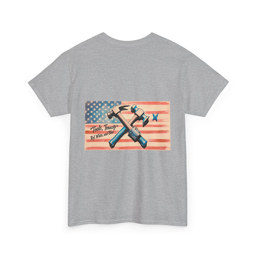 Thumbnail: Vintage Hammer Unisex Tee, Patriotic Shirt, DIY Gift, Casual Wear