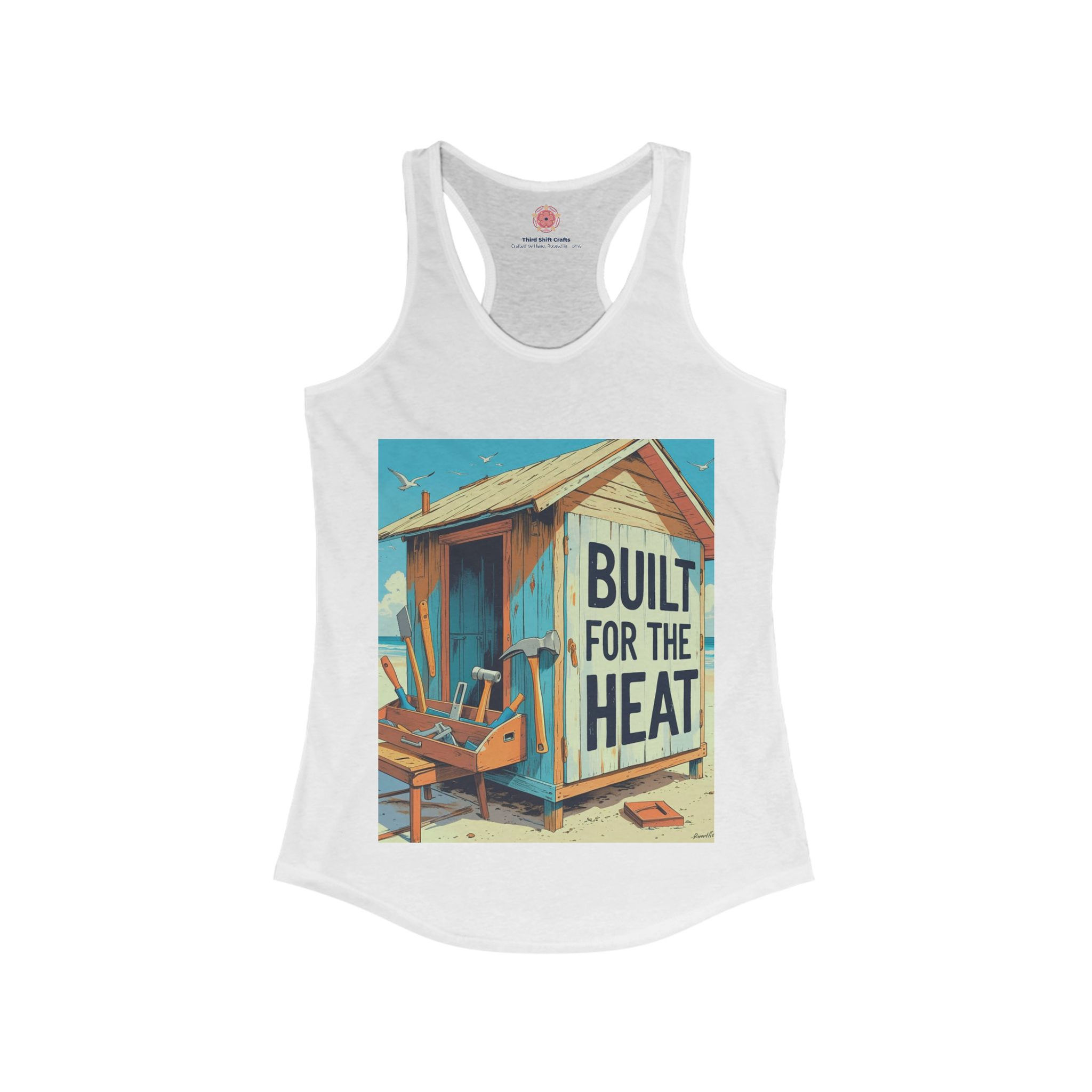 Built for the Heat, Summer Vibes Racerback Tank
