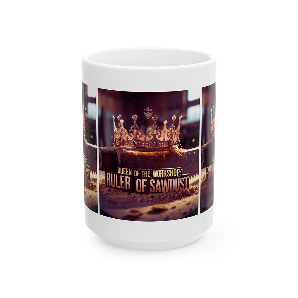 Thumbnail: Queen of the Workshop, Ruler of Sawdust - Perfect Gift for Woodworkers
