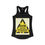 Thumbnail: Caution Overconfidence in Progress Tank, Women's Funny Woodworking Racerback