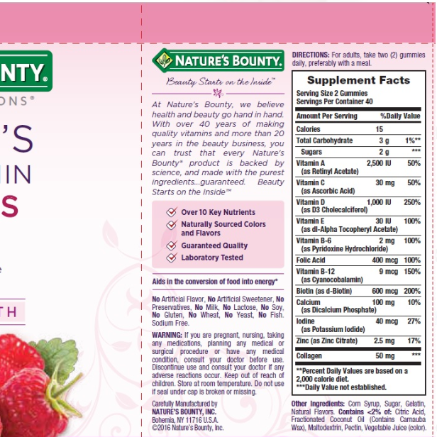 Miniatura: Nature's Bounty Women's Multivitamin Gummies  - 80 CT