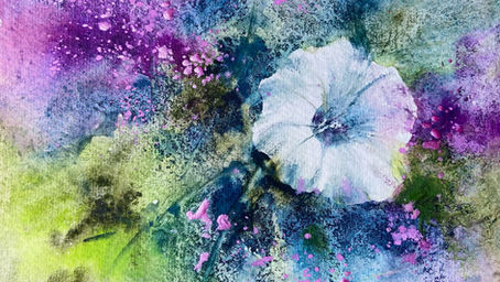 Mixed medium bindweed study with Jane Betteridge