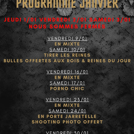 PROGRAMME JANVIER 2026