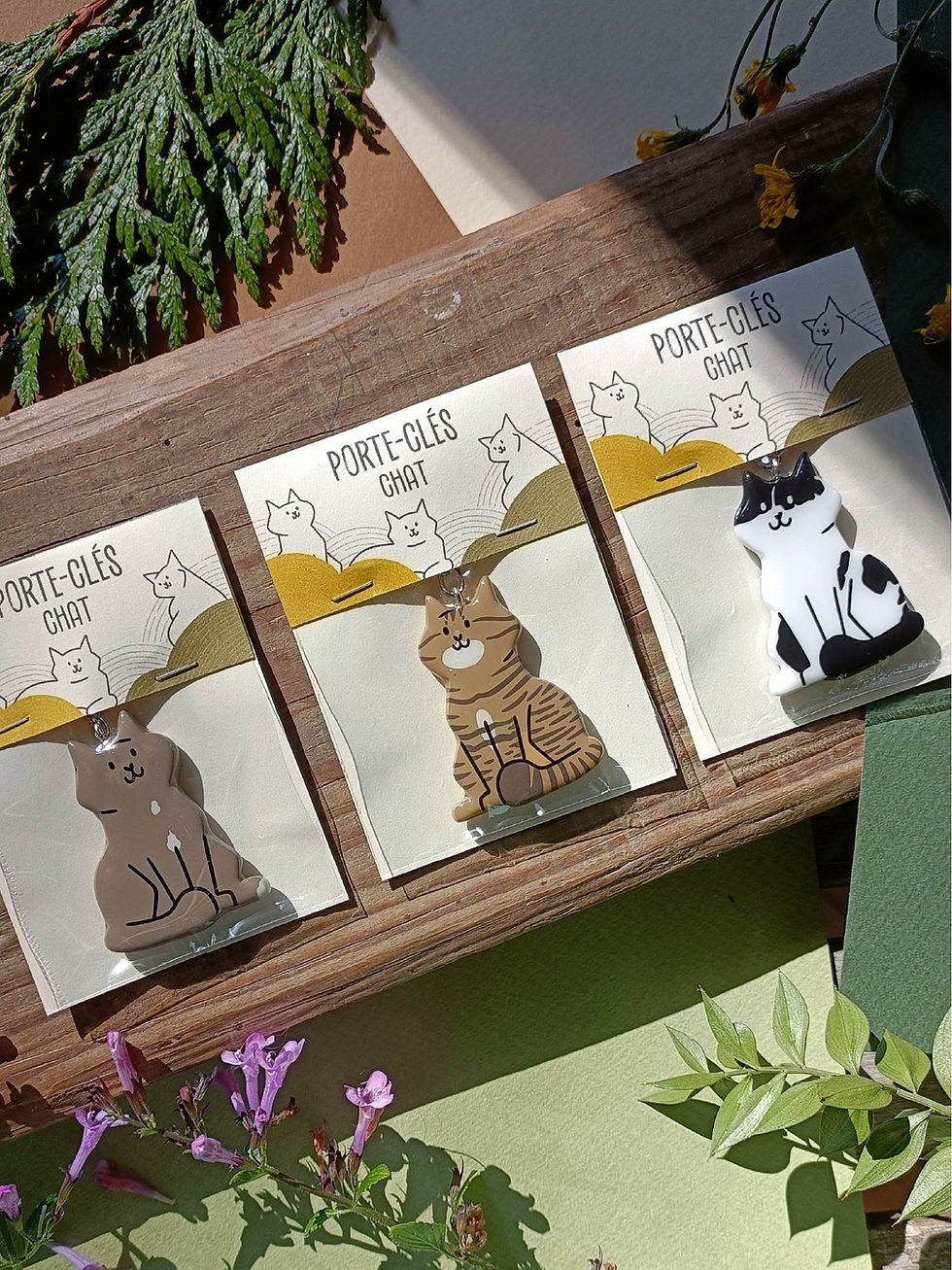 Miniature : Packaging soigné pour porte-clés chat personnalisé