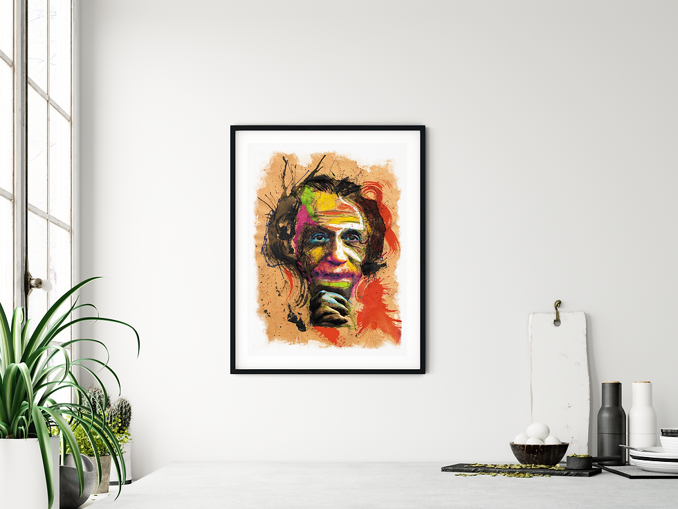 Miniatura: Albert Einstein painting by Rafael Pelissari