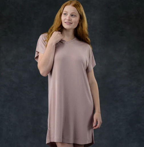Thumbnail: ZC Women's Modal Sleep Dress Peony