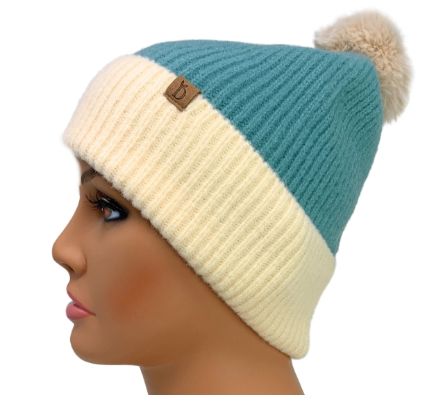 Thumbnail: ZC Cove Winter Ribbed Knit Beanie Lvse