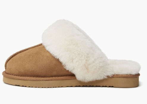 Thumbnail: ZC Fireside by Dearfoams Sydney Scuff Slipper Chestnut