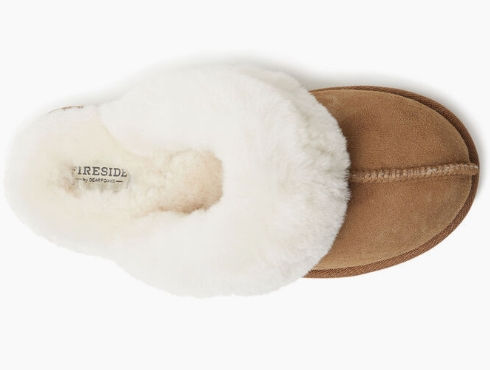 Thumbnail: ZC Fireside by Dearfoams Sydney Scuff Slipper Chestnut