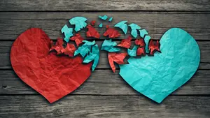 two paper hearts
