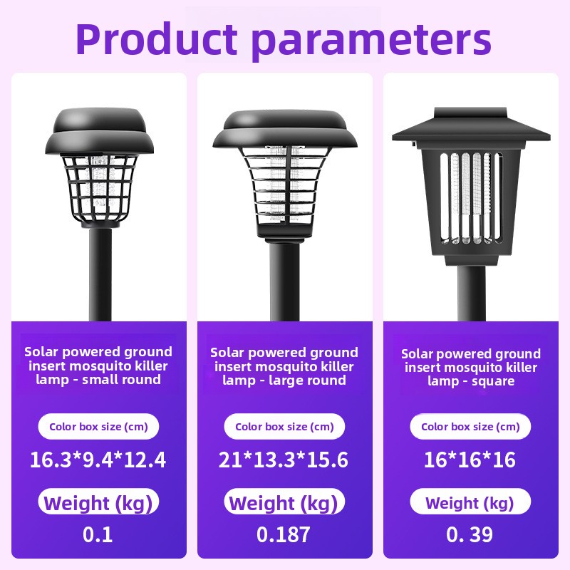 Solar Mosquito Lamp Outdoor Garden Light view 3