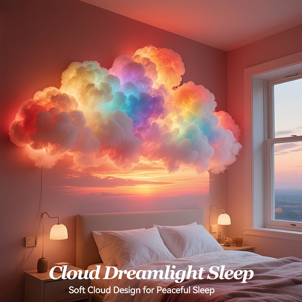 DIY RGB Cloud Night Light with Bluetooth Control view 3