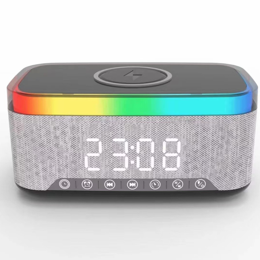 Wireless Charging Bluetooth Speaker with Display Clock view 6