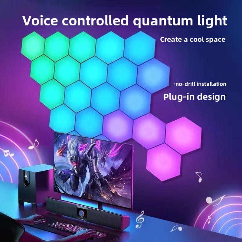 Hexagonal RGB Smart LED Light Panel — Home Tech | Kinetic Source