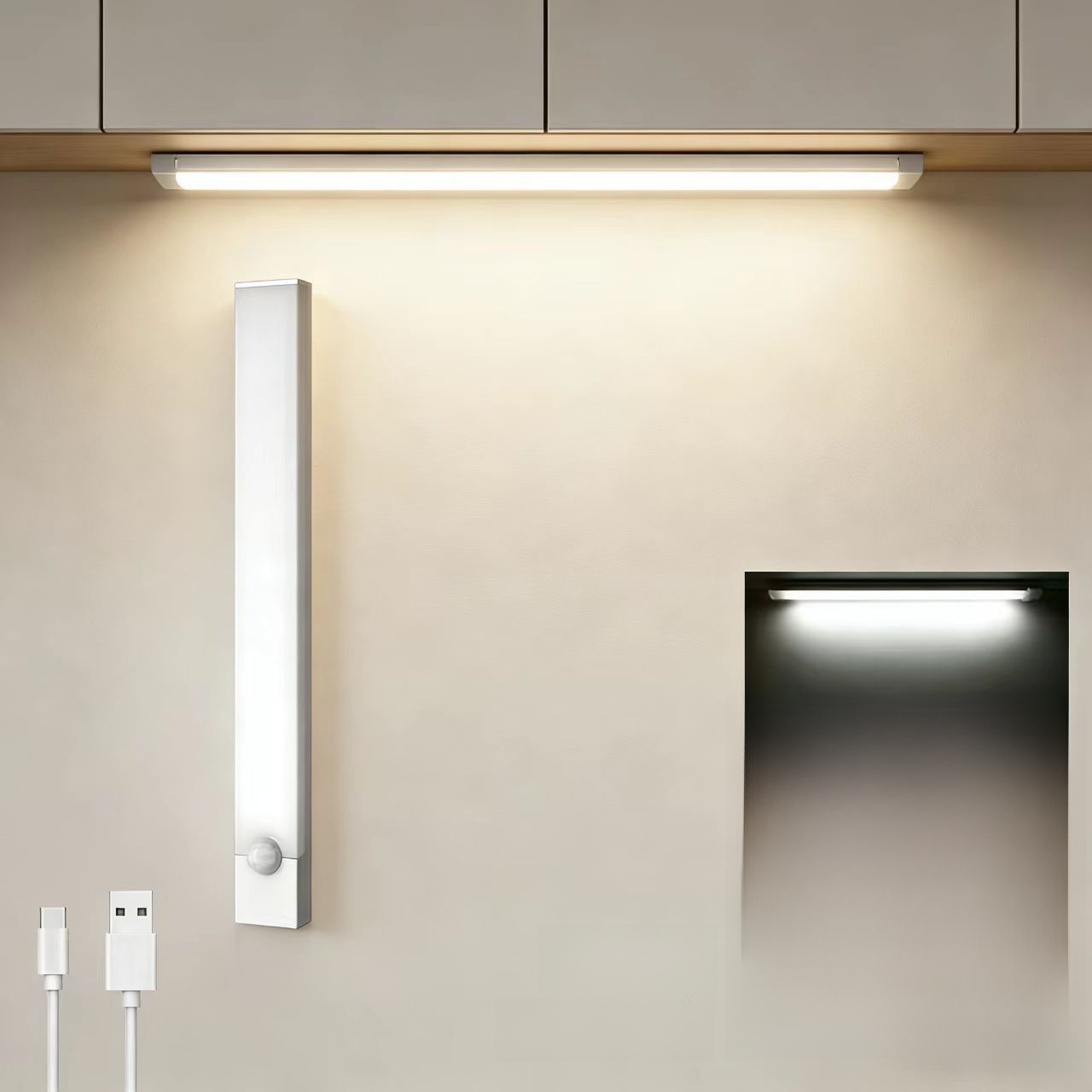 Ultra-Thin Motion Sensor Under-Cabinet LED Light view 6