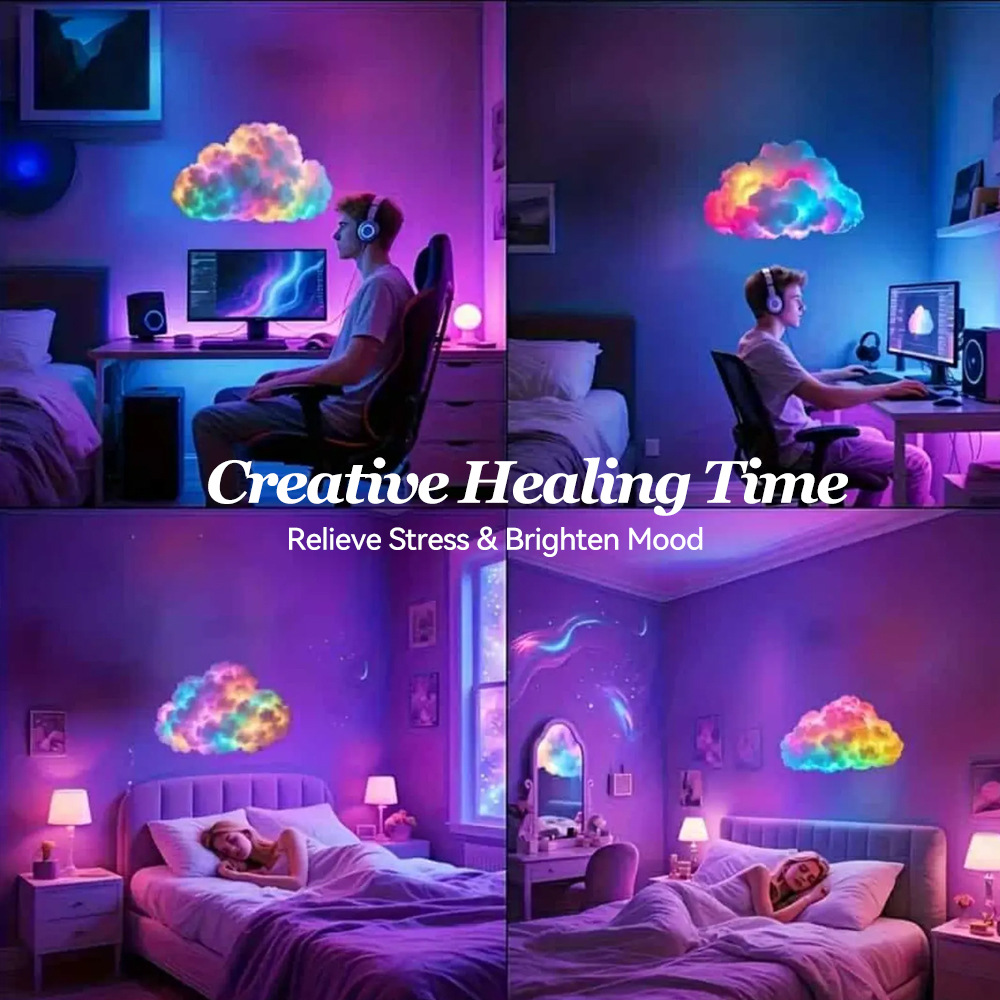 DIY RGB Cloud Night Light with Bluetooth Control view 4