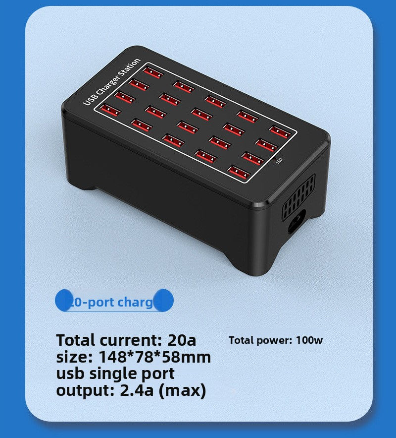 Thumbnail: Multi Port Desktop USB Charger Station