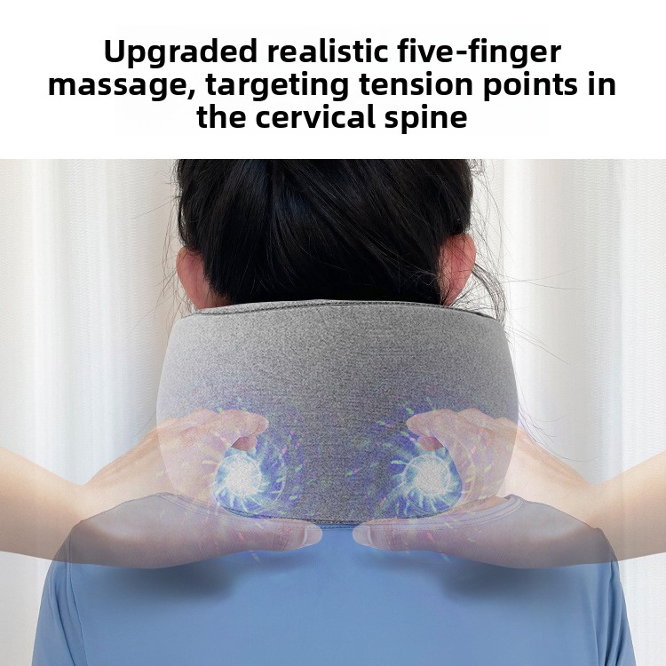 U-Shaped Inflatable Neck Massager Pillow view 4