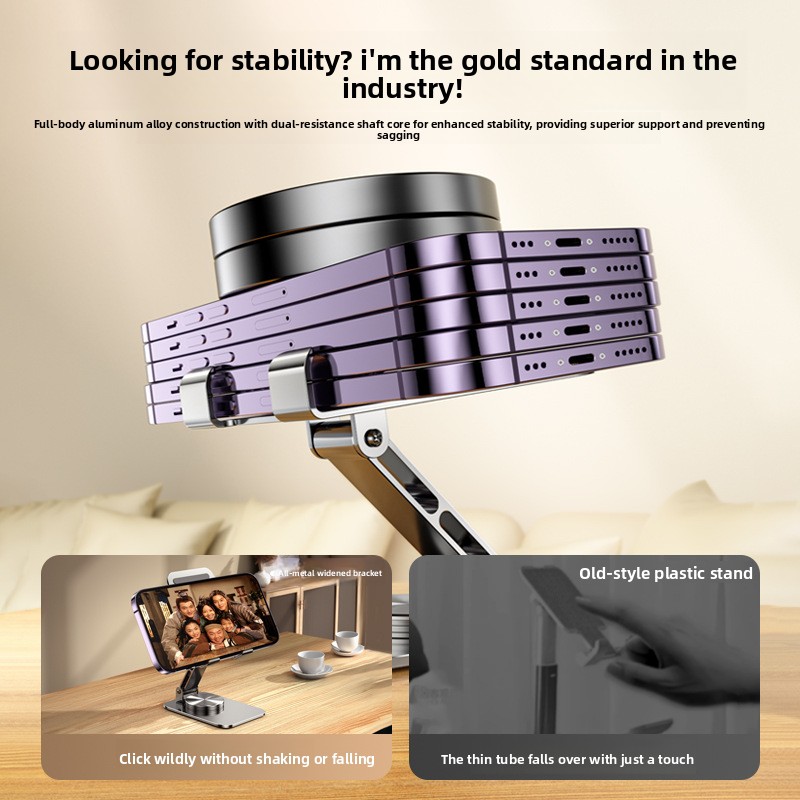 Adjustable 360 Rotating Aluminum Phone Holder Stand view 5