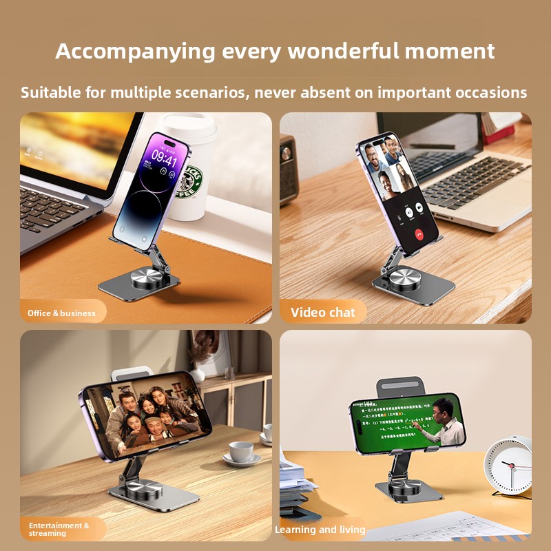 Adjustable 360 Rotating Aluminum Phone Holder Stand view 6
