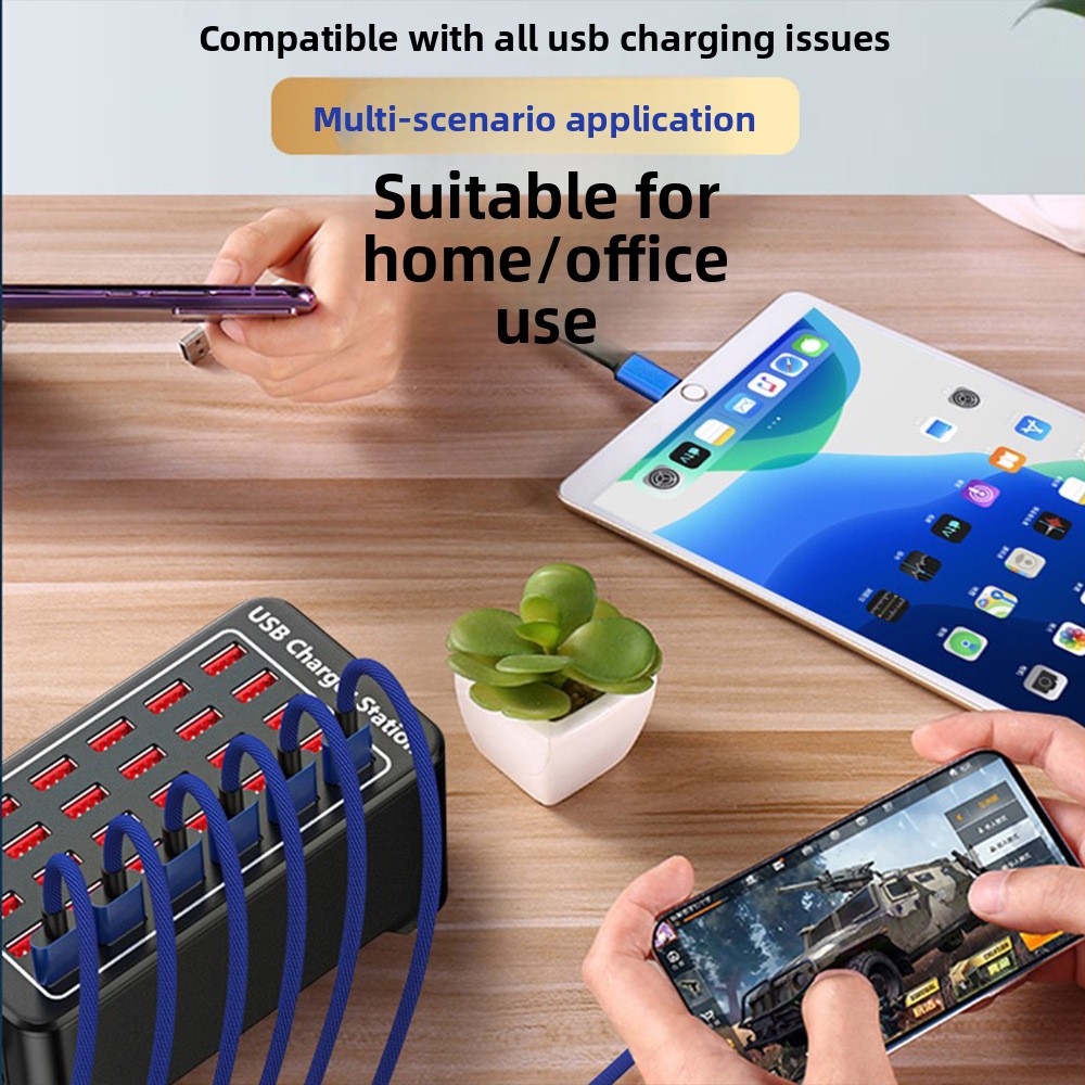 Multi Port Desktop USB Charger Station view 2