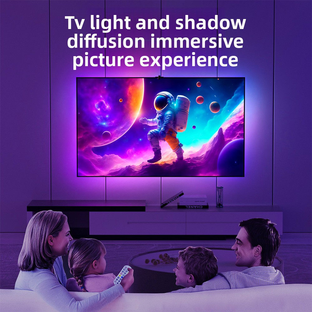 USB Bluetooth Sync RGB LED TV Ambiance Light Strip