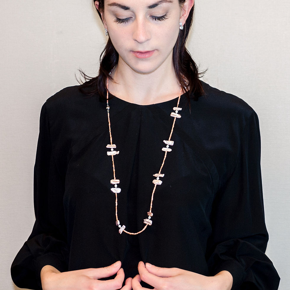 3月誕生石Coral(サンゴ)ネックレス定価20,000円(税抜)特価15,000円(税抜）