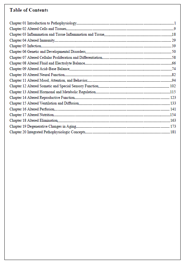 Thumbnail: Applied Pathophysiology A Conceptual Approach 4th Edition TEST BANK