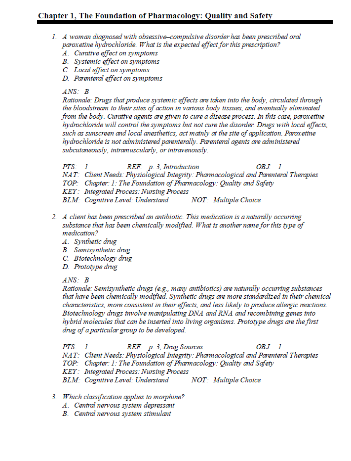 Thumbnail: Test Bank - Abrams Clinical Drug Therapy: Rationales for Nursing Practice 13th Edition