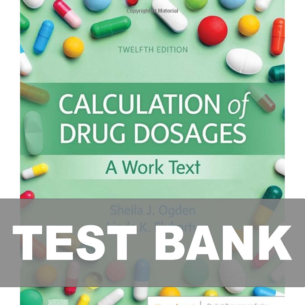 Thumbnail: Calculation of Drug Dosages A Work Text 12th Edition TEST BANK