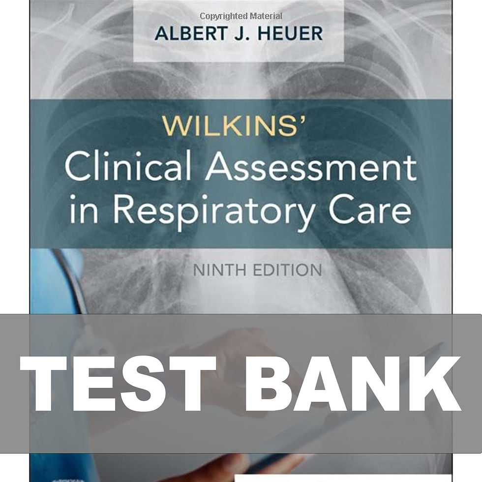 Thumbnail: Wilkins Clinical Assessment in Respiratory Care 9th Edition Test Bank