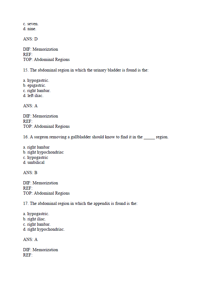 Thumbnail: Anatomy & Physiology 11th Edition Patton TEST BANK
