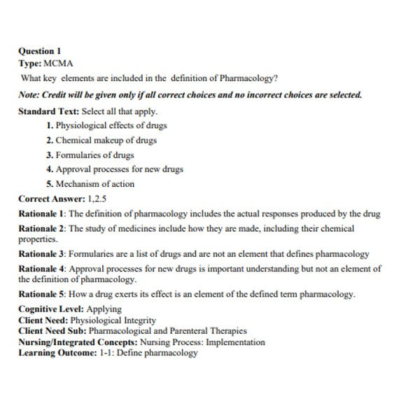 Thumbnail: Test Bank for Pharmacology for Nurses 3rd Canadian Edition Michael Adams