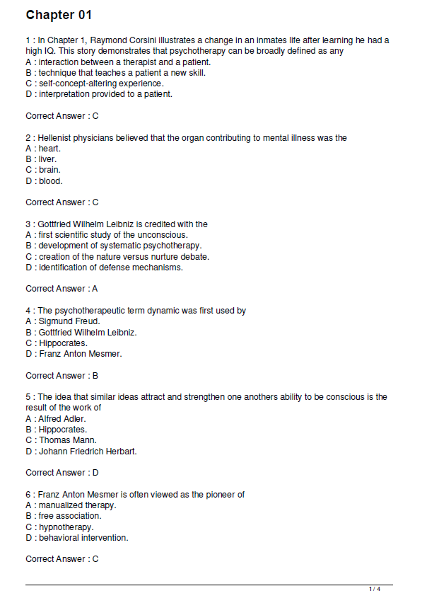 Thumbnail: Current Psychotherapies 11th Edition Test Bank