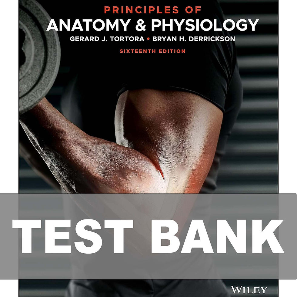 Thumbnail: Principles of Anatomy and Physiology 16th Edition Tortora TEST BANK