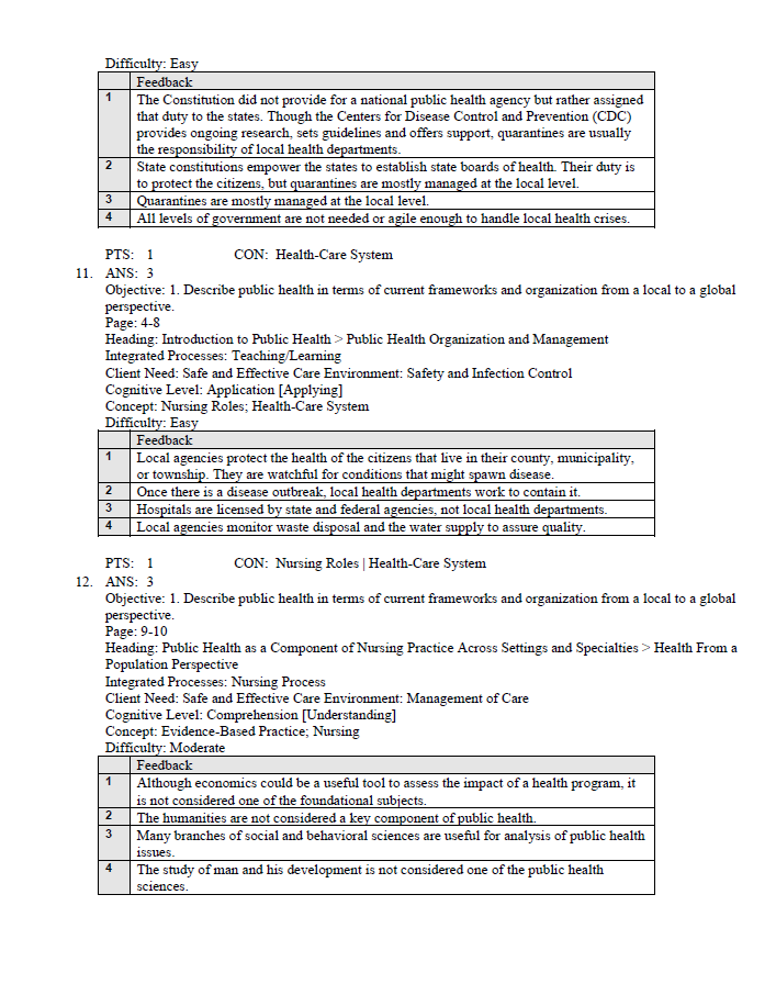 Thumbnail: Public Community Health and Nursing Practice 3rd Edition Test Bank