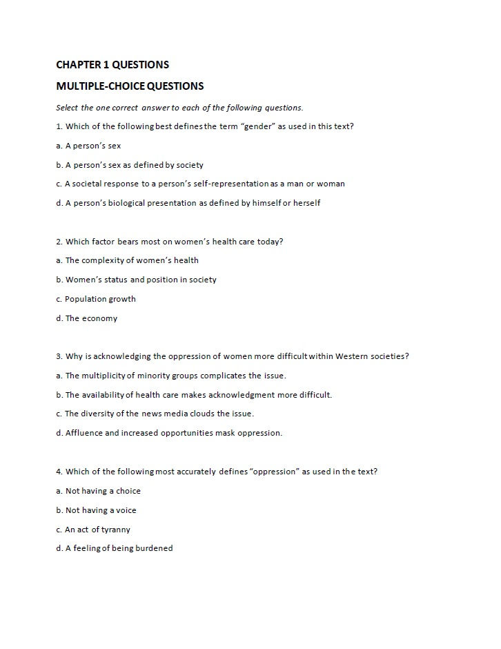 Thumbnail: Women's Gynecologic Health 3rd Edition TEST BANK