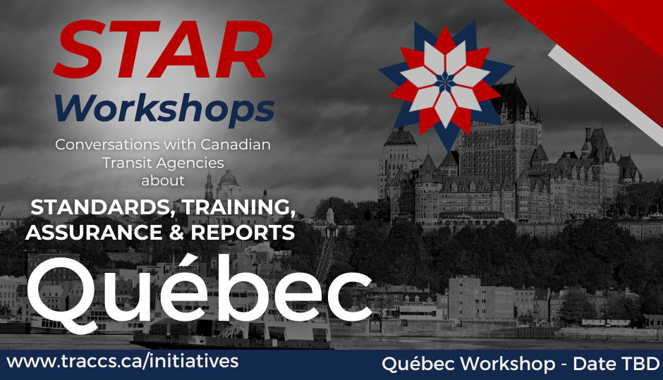 TRACCS Tour: STAR workshop in Québec