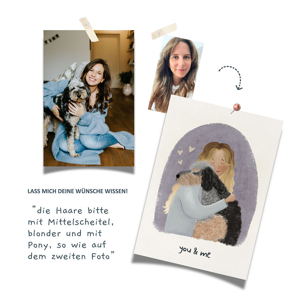 Miniaturbild: Personalisierte Illustration – Familienportrait inkl. Druck & Datei