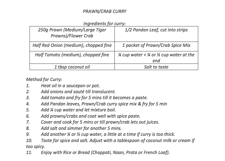 Thumbnail: Prawn/Crab Curry Spice Mix