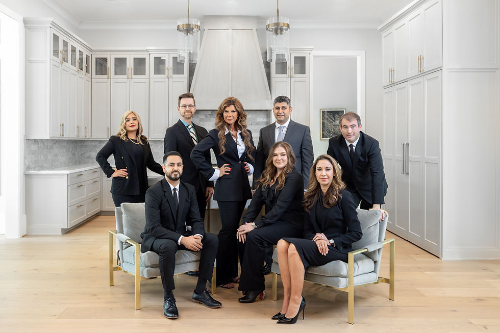 Team photo for a group of realtors.