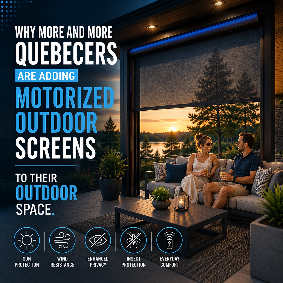 Why More Quebec Homeowners Are Adding Motorized Screens to Their Outdoor Spaces.