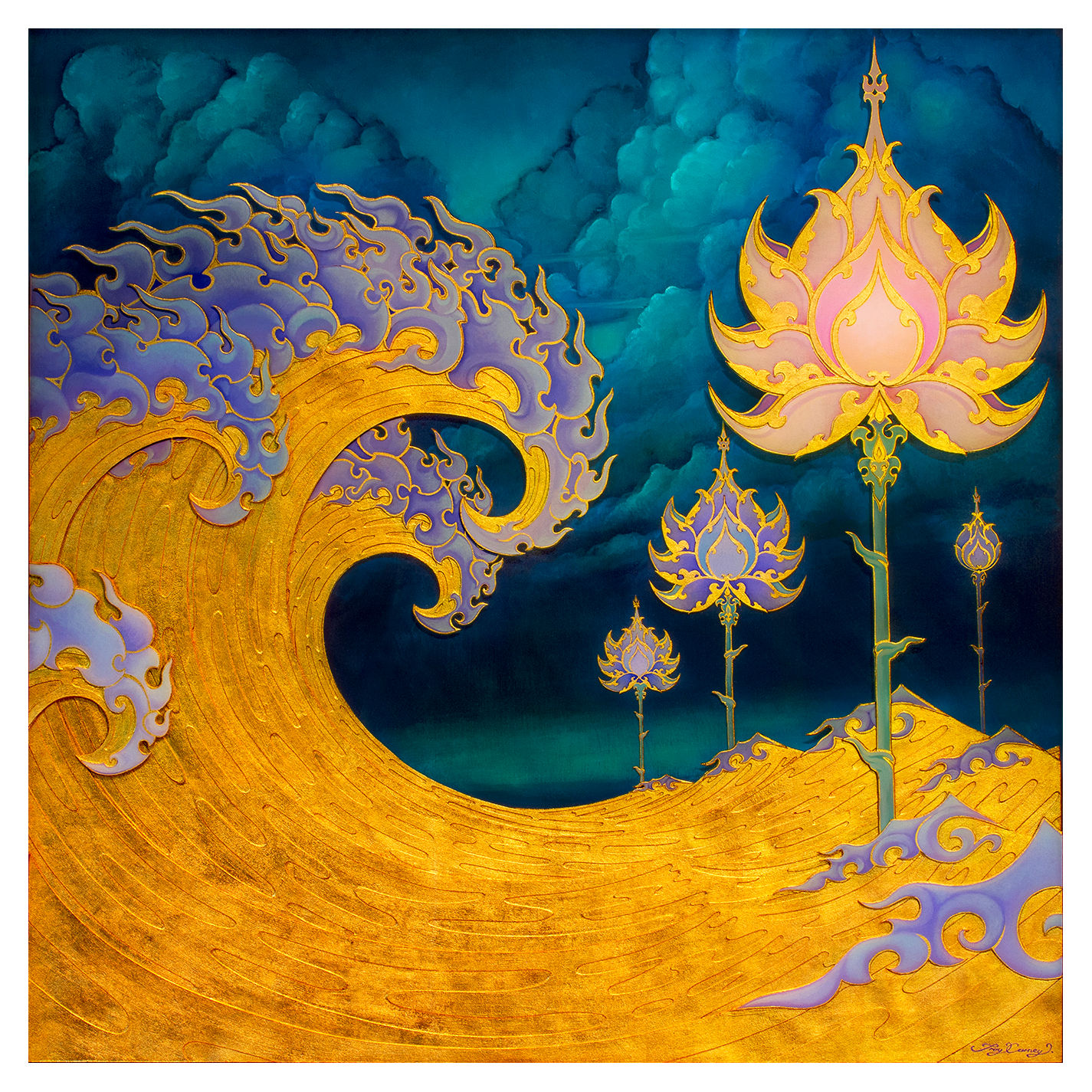 Divine Awakening 5"x5" Greeting Card Package.