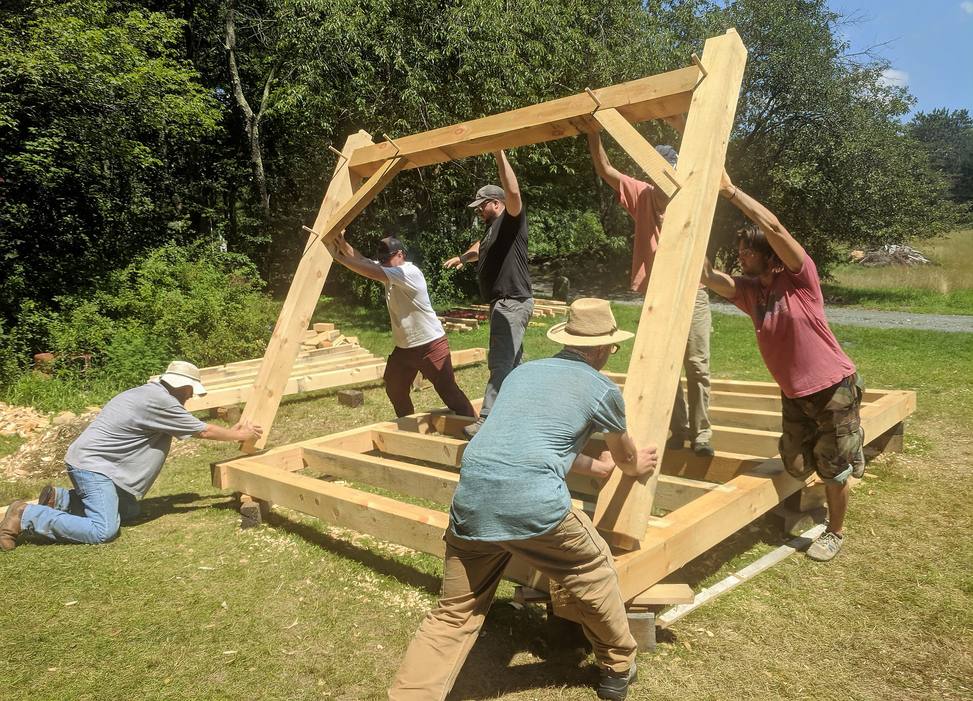 Raising the first bent