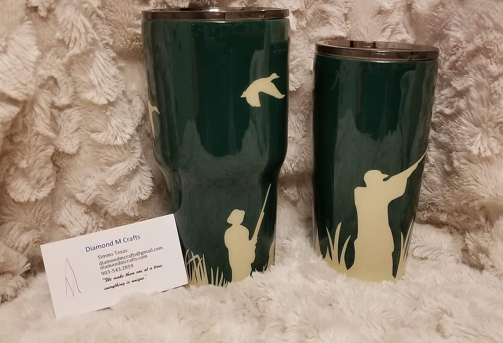 Thumbnail: 30 oz tumbler with one color and 2 decals