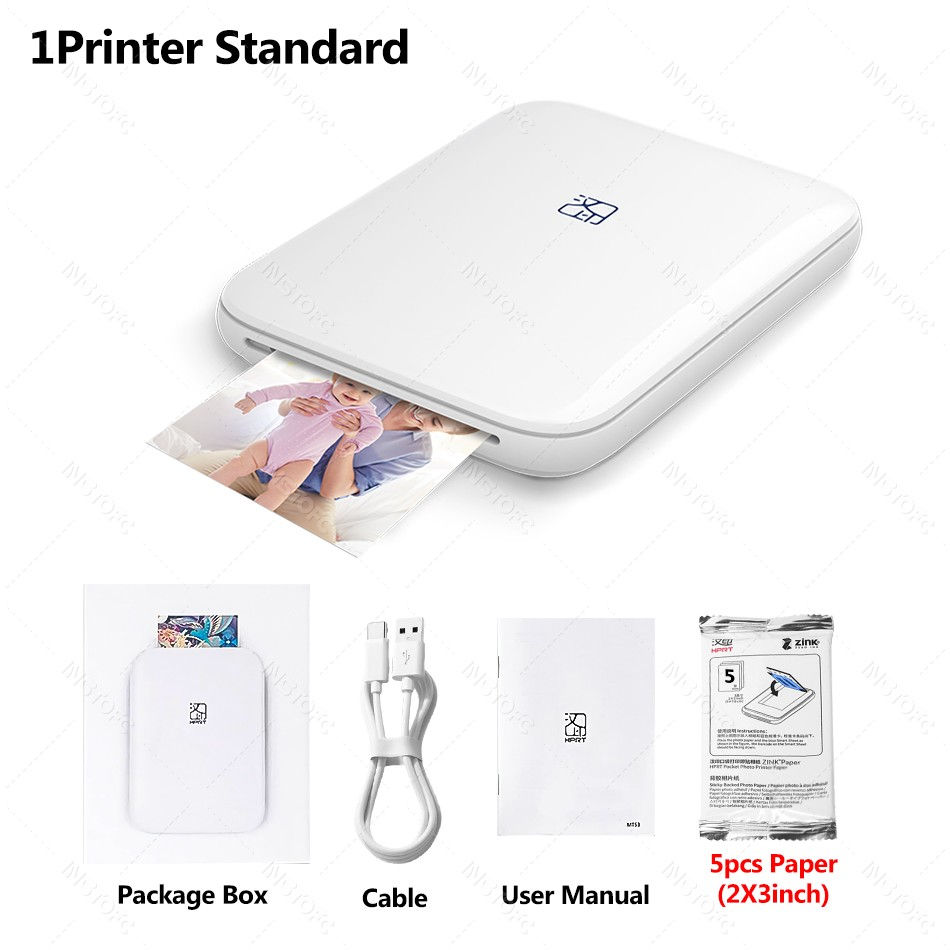 Thumbnail: MT53 Color Photo Portable Printer Mobile Phone Mini Handheld Pocket Wifi Bluetoo